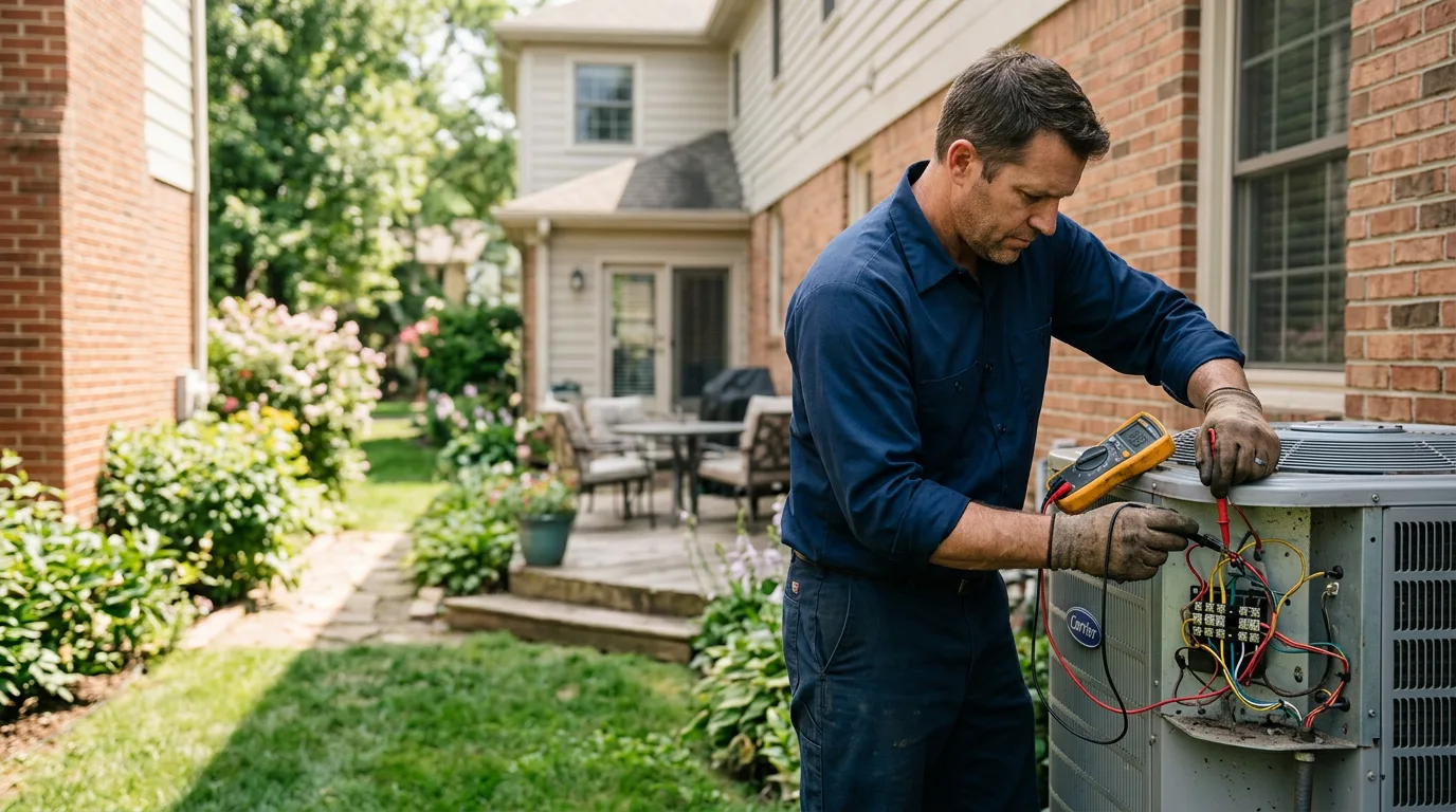 HVAC technician working near Avery, TX